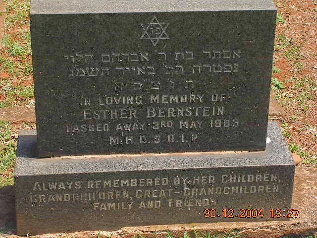 BERNSTEIN Esther -1983