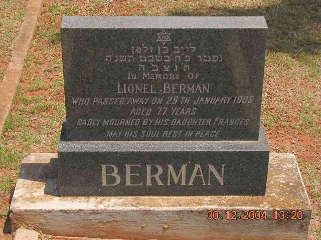 BERMAN Lionel -1995