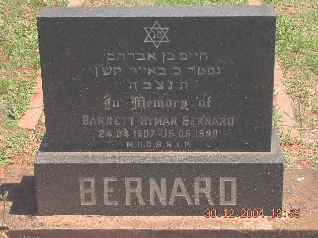 BERNARD Barnett Hyman 1907-1990