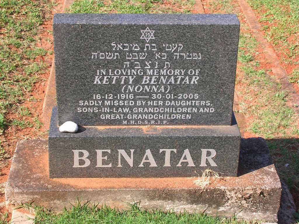 BENATAR Ketty 1916-2005