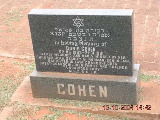 COHEN Doris 1902-1991