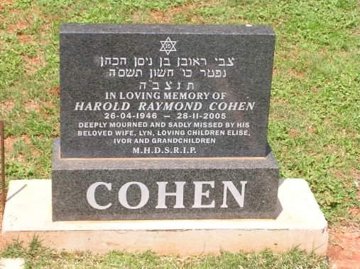 COHEN Harold Raymond 1946-2005