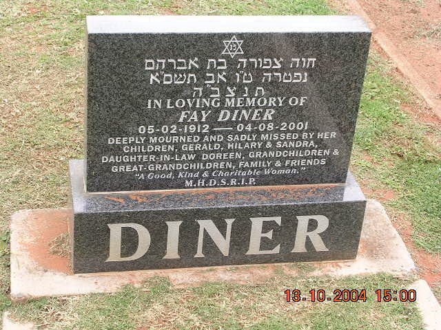 DINER Fay 1912-2001