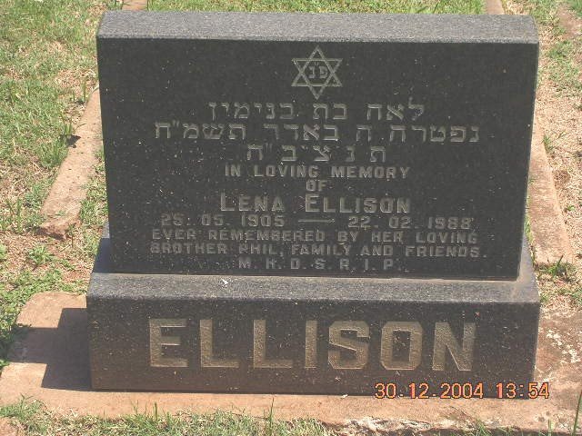 ELLISON Lena 1905-1988