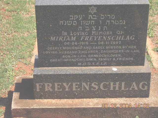 FREYENSCHLAG Miriam 1915-1997
