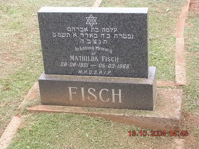FISCH Mathilda 1901-1989