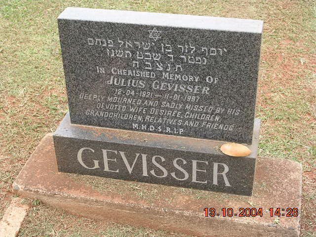 GEVISSER Julius 1921-1997