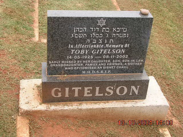 GITELSON Toby 1925-2002
