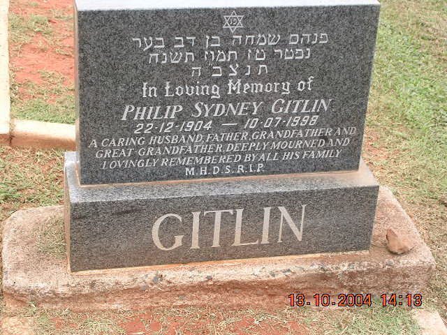 GITLIN Philip Sydney 1904-1998