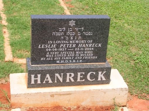 HANRECK Leslie Peter 1927-2004
