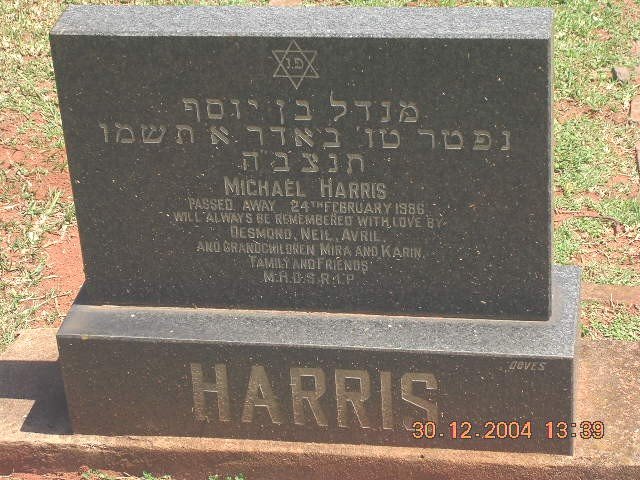 HARRIS Michael -1986