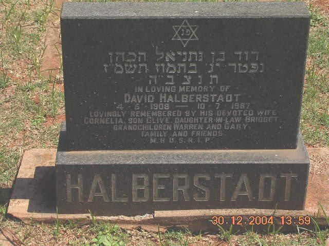 HALBERSTADT David 1908-1967