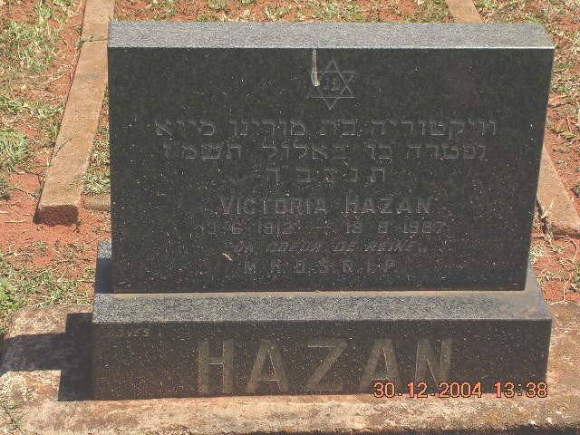 HAZAN Victoria 1912-1987
