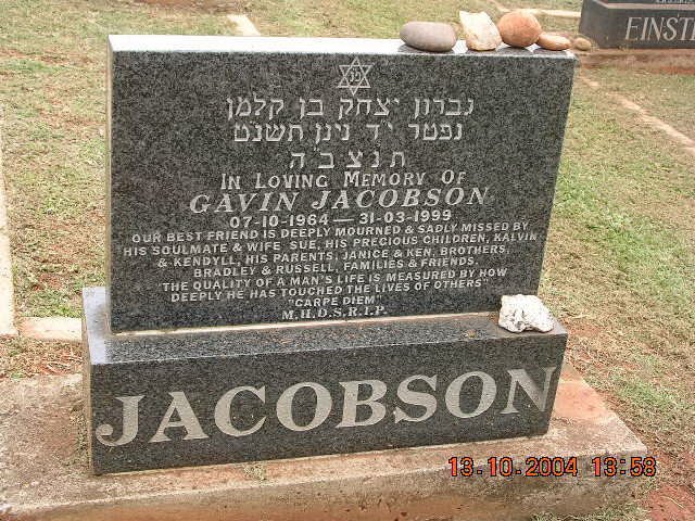 JACOBSON Gavin 1964-1999