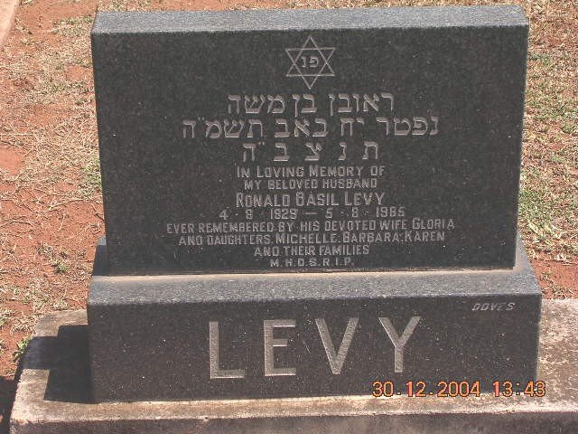 LEVY Ronald Basil 1929-1985