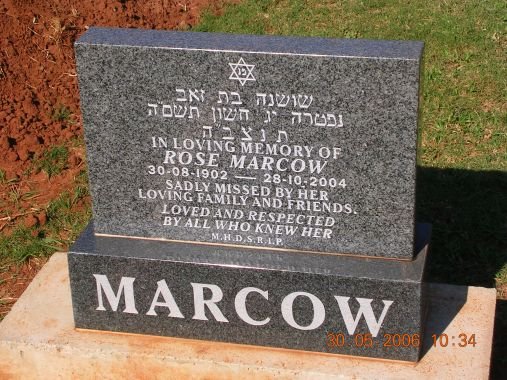 MARCOW Rose 1902-2004