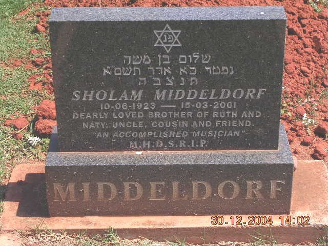 MIDDELDORF Sholam 1923-2001