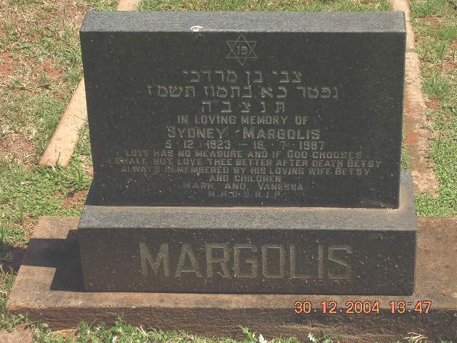 MARGOLIS Sydney 1923-1987