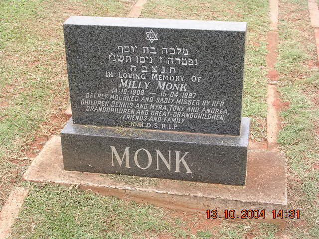 MONK Milly 1908-1997