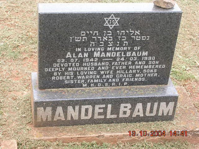 MANDELBAUM Alan 1942-1990