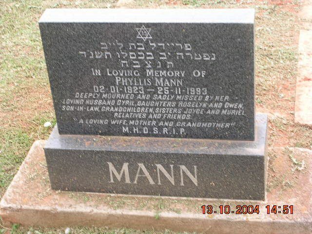 MANN Phyllis 1923-1993