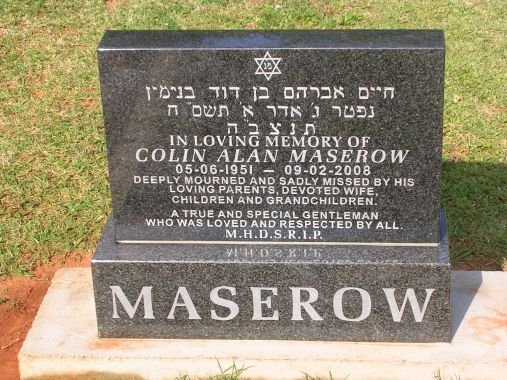 MASEROW Colin Alan 1951-2008