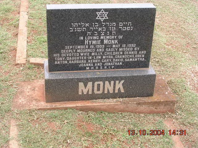 MONK Hymie 1909-1992
