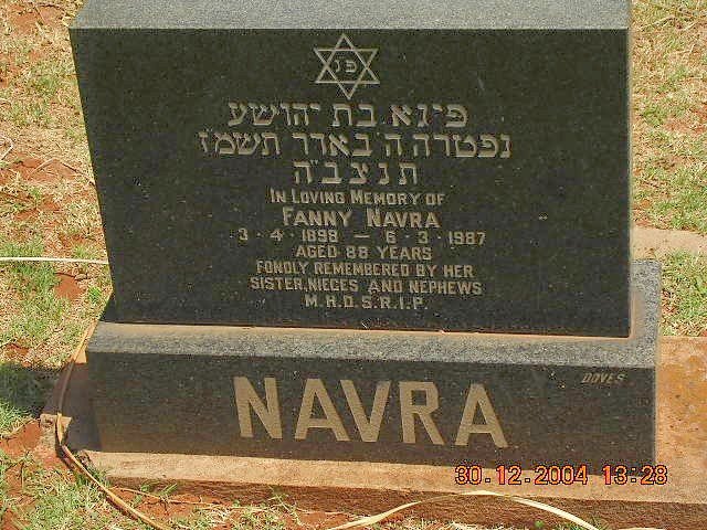 NAVRA Fanny 189?-1987
