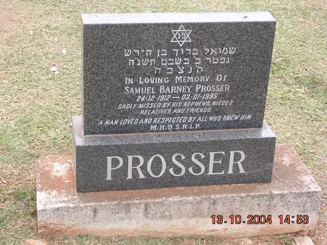 PROSSER Samuel Barney 1912-1995