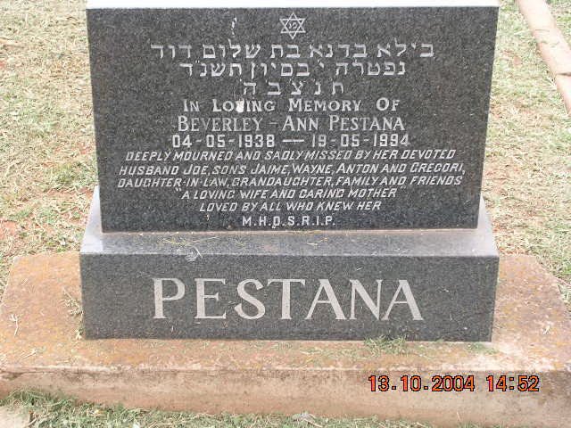 PESTANA Beverley Ann 1938-1994