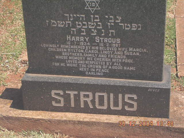 STROUS Harry 1934-1987