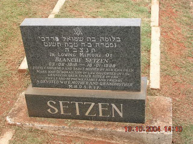 SETZEN Blanche 1916-1999