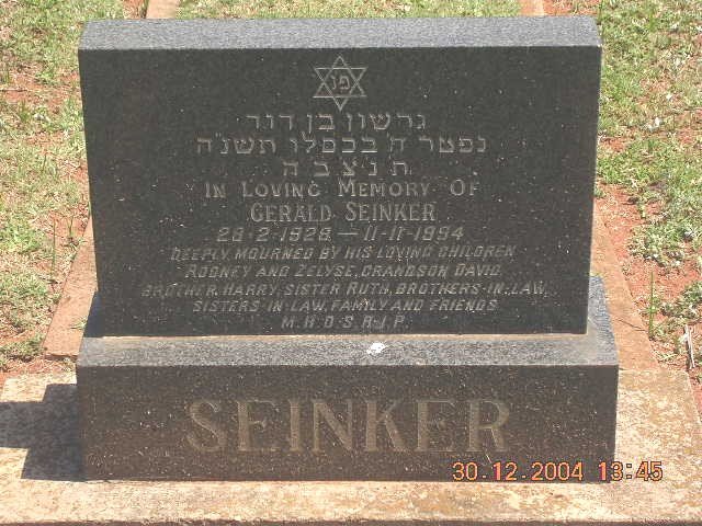 SEINKER Gerald 1928-1994