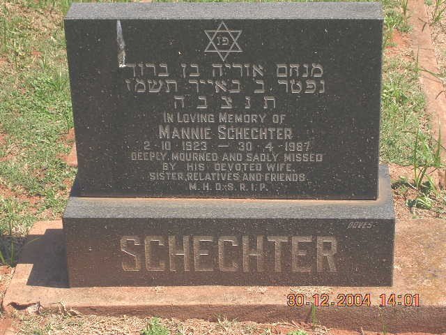 SCHECHTER Mannie 1923-1987