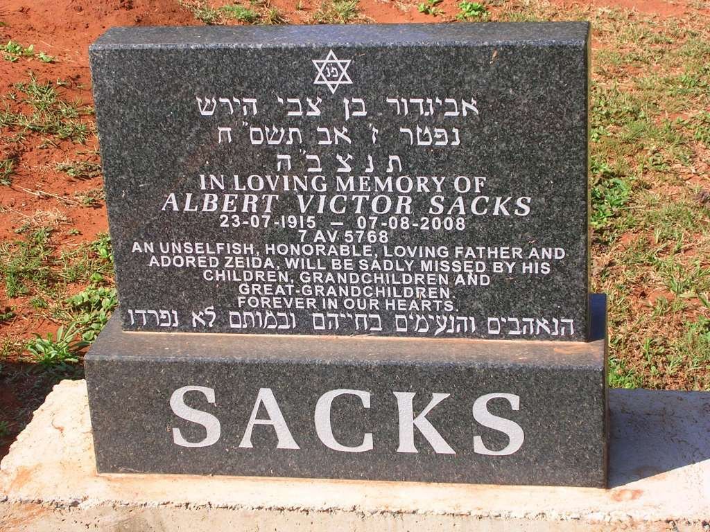 SACK Albert Victor 1915-2008