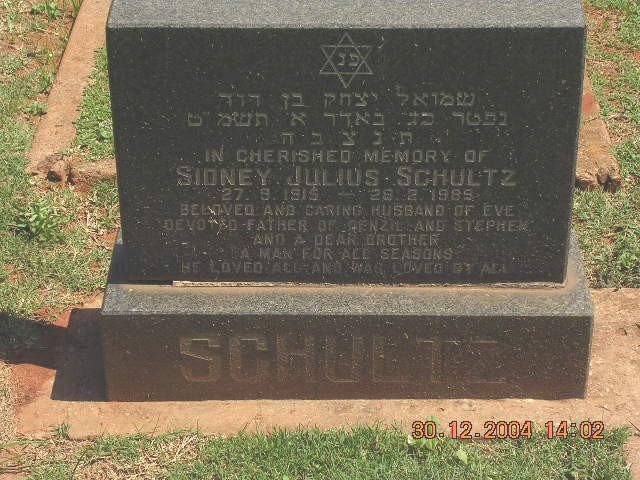 SCHULTZ Sidney Julius 1915-1989