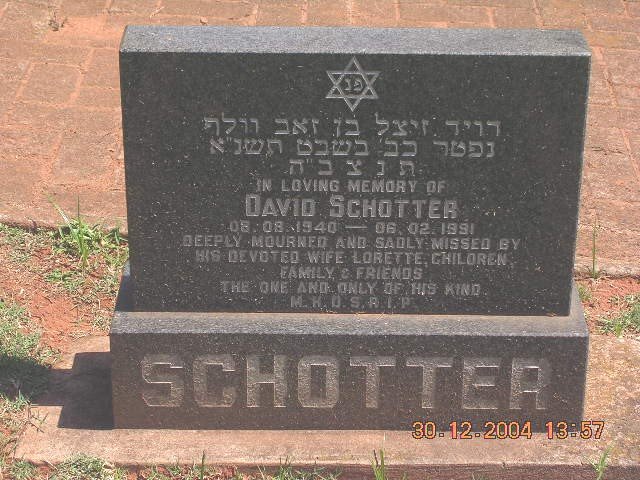 SCHOTTER David 1940-1991