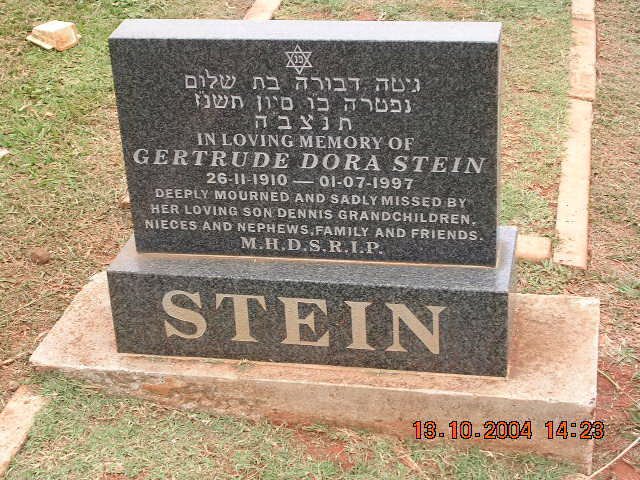 STEIN Gertrude Dora 1910-1997