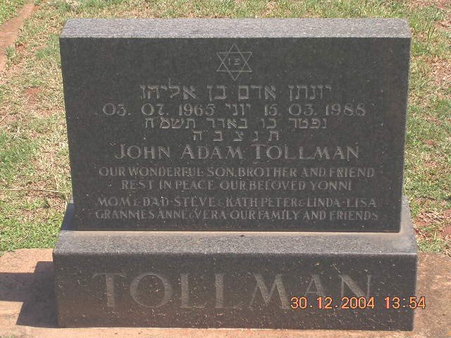 TOLLMAN John Adam 1965-1988