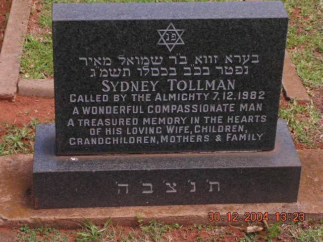 TOLLMAN Sydney -1982