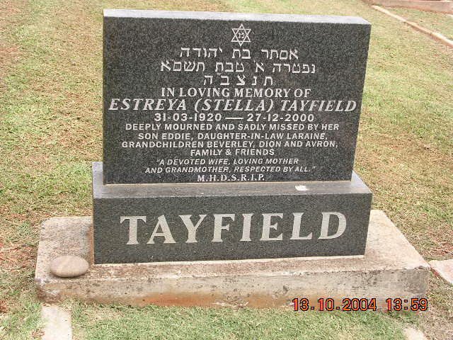 TAYFIELD Estreya 1920-2000