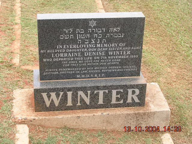 WINTER Lorraine Denise -1999