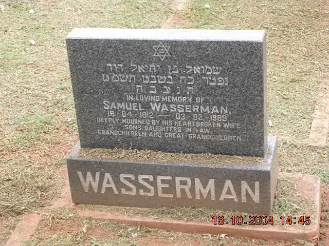 WASSERMAN Samuel 1912-1989
