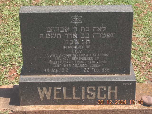 WELLISCH Lily 1912-1985