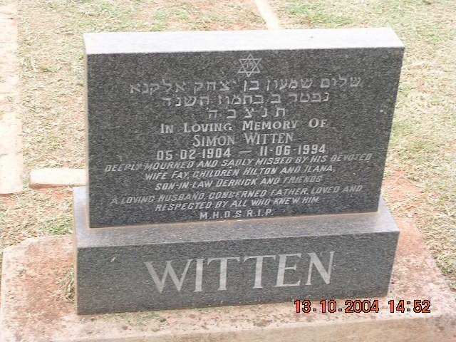 WITTEN Simon 1904-1994