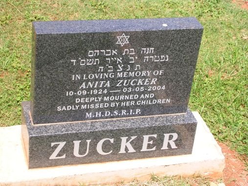 ZUCKER Anita 1924-2004