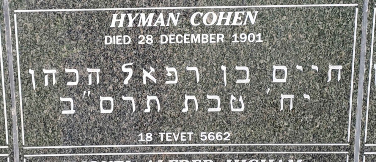 COHEN Hyman -1901