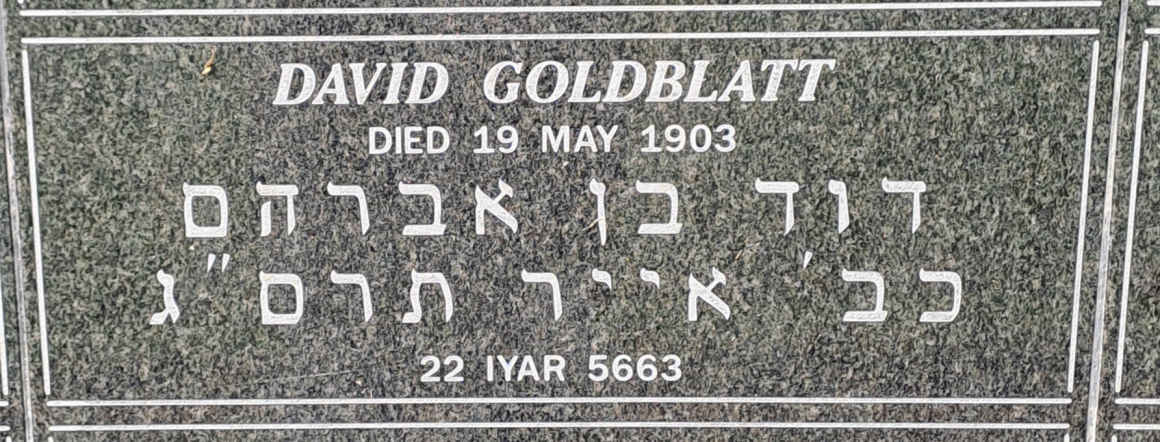 GOLDBLATT David -1903
