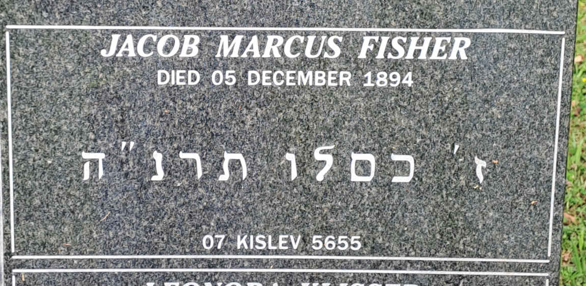 FISHER Jacob Marcus -1894