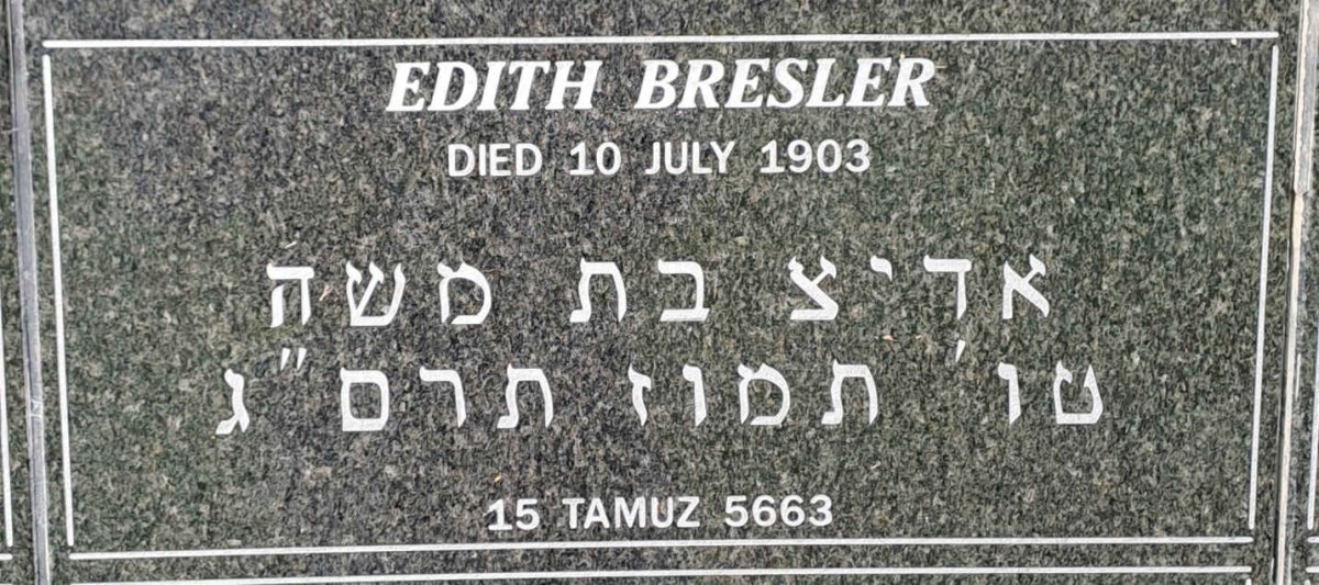 BRESLER Edith -1903